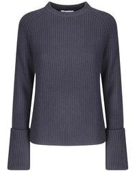 ELY ELY - Ribgebreide Trui Met Raglan Mouwen - Lyst
