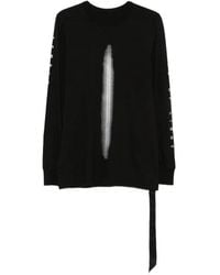 Rick Owens - Long-Sleeve Graphic Print T-Shirt - Lyst