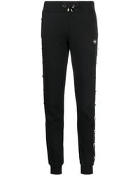Philipp Plein - Studded Side Panel Track Pants Black - Lyst