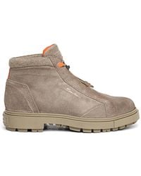 Santoni - Suede Hiking Boots - Lyst