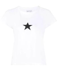 agnès b. - Star-Print Short-Sleeve T-Shirt - Lyst