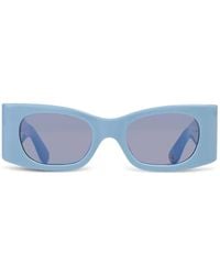 Ganni - X Ace & Tate Lunettes De Soleil Kayla À Monture Rectangulaire - Lyst
