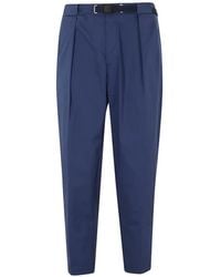 White Sand - Belted Pleated Trousers - Lyst