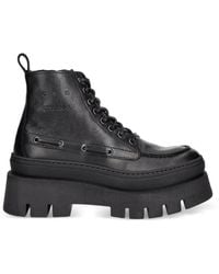 COPENHAGEN - Cph697 Lace-Up Platform Boots - Lyst