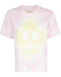 CASABLANCA - Tie-Dye Smiley-Motif T-Shirt - Lyst