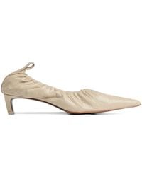 12 STOREEZ - 40Mm Crinkled-Leather Pumps - Lyst