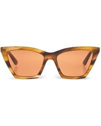 McQueen - Geometric-Frame Sunglasses - Lyst