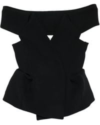 KHAITE - Verone Cut-Out Blouse - Lyst