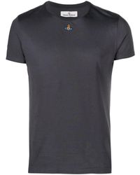 Vivienne Westwood - T-shirt en coton à logo Orb brodé - Lyst