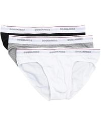 DSquared² - Logo-Band Briefs (Pack Of Three) - Lyst