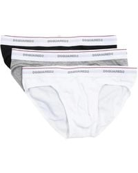 DSquared² - Logo-Band Briefs (Pack Of Three) - Lyst