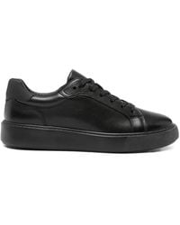 SERGIO MORETTI FIRENZE - Leather Panelled Sneakers - Lyst