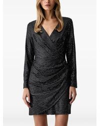 DKNY - Sequin-Embellished Ruched Mini Dress - Lyst