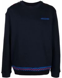 Missoni - Zig-Zag Detail Logo Sweatshirt - Lyst
