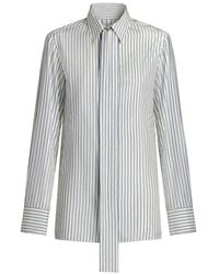 Kiton - Camicia A Righe Con Lacci - Lyst
