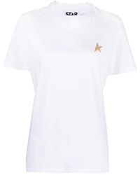 Golden Goose - T-shirt en coton à imprimé étoile - Lyst