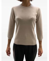 LA ROSE - Three Quarter-Sleeve Sweater - Lyst
