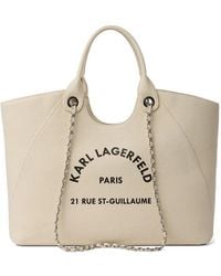 KARL LAGERFELD - Rue St-Guillaume Tote Bag Mit Kette - Lyst