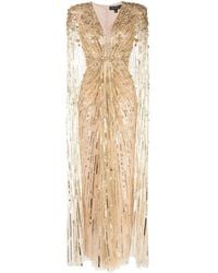 Jenny Packham - Abito Da Sera Lotus Lady Con Paillettes - Lyst