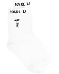 Karl Lagerfeld - Calzini Ikon A Intarsio (Set Di 3) - Lyst