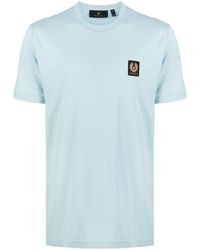 Belstaff - Katoenen T-shirt Met Logopatch - Lyst