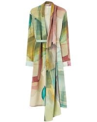 RETORI - Printed Scarf-Detail Dress - Lyst