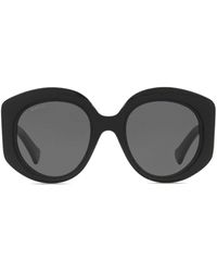 Gucci - Interlocking-g Round-frame Sunglasses - Lyst
