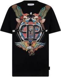 Philipp Plein - Round Neck T-Shirt Eagle Tattoo - Lyst