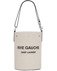 Saint Laurent Bolso bombonera Rive Gauche - Blanco