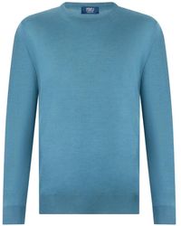Fedeli - Fine-Knit Crew-Neck Sweater - Lyst