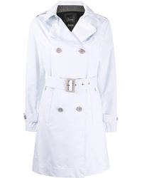 Herno Trench à boutonnière croisée - Blanc