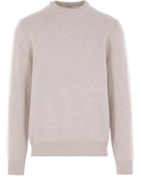 Agnona - Crew-Neck Ribbed-Trim Sweater - Lyst