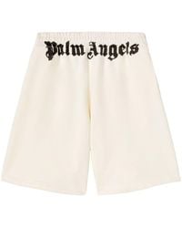 Palm Angels - Logo-print Cotton Track Shorts - Lyst