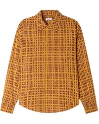 Sandro - Shirt With Velvet Flocking - Lyst