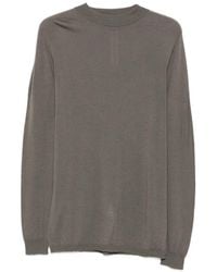 Rick Owens - Ribbed-Trim Long-Sleeve Sweater - Lyst
