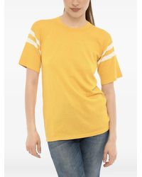 Woolrich - Contrast-Stripe Crew-Neck T-Shirt - Lyst