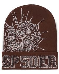 Sp5der - Berretto Con Strass - Lyst