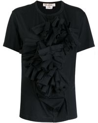Comme des Garçons - Appliqué-detail Crew-neck T-shirt - Lyst