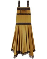 Ganni - Lace-Detail Maxi Dress - Lyst