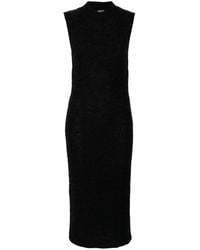 Dondup - Logo-Plaque Midi Dress - Lyst
