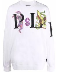 Philipp Plein - Graphic-Print Cotton Sweatshirt - Lyst