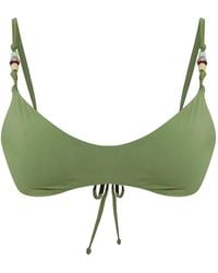 Bondeye - Mika Beaded Reversible Bikini Top - Lyst