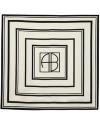 Anine Bing - Monogram Geometric Silk Scarf - Lyst