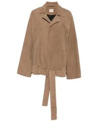 KHAITE - Belted Notch-Lapels Jacket - Lyst