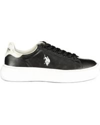 U.S. POLO ASSN. - Logo-Embroidered Platform Sneakers - Lyst