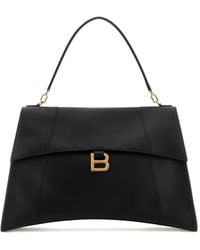 Balenciaga - Hourglass Leren Handtas Met Structuur - Lyst