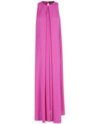 Gianluca Capannolo - Anka Draped Silk Maxi Dress - Lyst