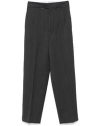Victoria Beckham - Tapered-Hose Mit Hohem Bund - Lyst