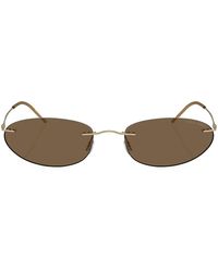 Giorgio Armani - Rimless Oval-Frame Sunglasses - Lyst