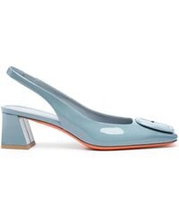 Santoni - 50Mm Patent-Leather Pumps - Lyst